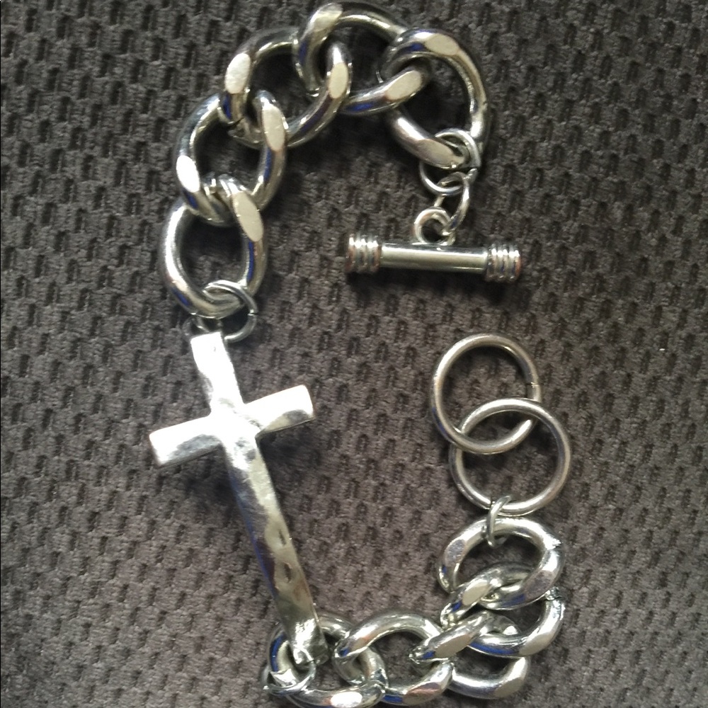 Cross Toggle Bracelet